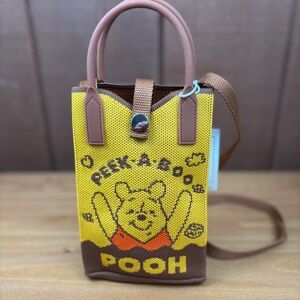 Disney Winnie the Pooh Peek-A-Boo Mini Crossbody Bag- Yellow and Brown